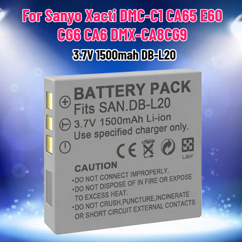Drone Cinematic - 3.7V 1500mah DB-L20 Battery for Sanyo