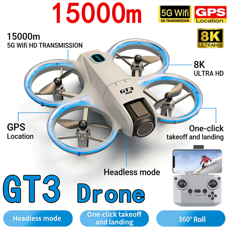 New GT3 MAX Drone 8K HD Aerial - огляд і ціна Drone Lidar