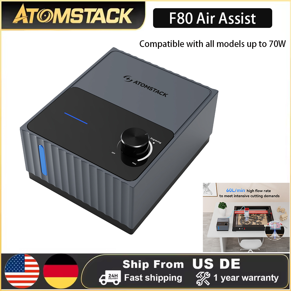 Atomstack F80 Air Assist Pump  - огляд і ціна Drone Lidar